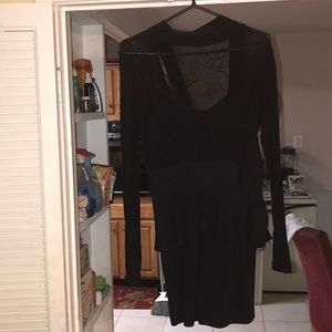 Black lacy dress